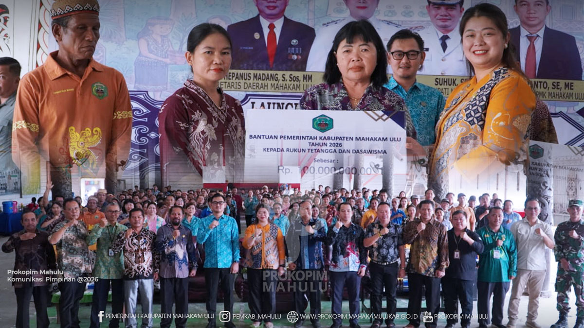 Luncurkan Program RT dan Dasawisma, Pemkab Mahulu Alokasikan BKK Rp100 Juta per RT dan Rp10 Juta untuk Dasawisma