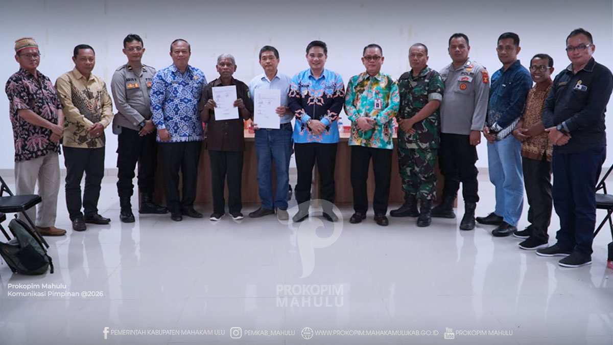 Pemkab Mahulu Apresiasi Penandatanganan Kesepakatan PT SAA dan Masyarakat Tri Pariq Makmur