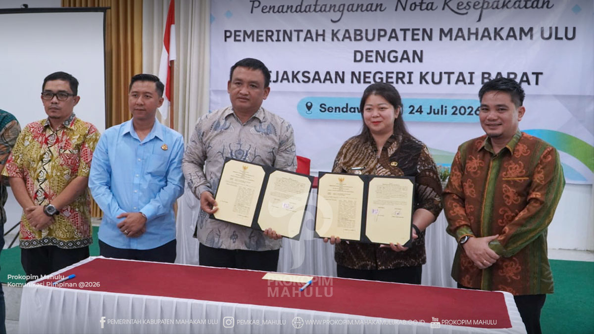 Pemkab Mahulu dan Kejari Kutai Barat Perpanjang Nota Kesepakatan, Perkuat Sinergi Penyelenggaraan Pemerintahan yang Taat Hukum