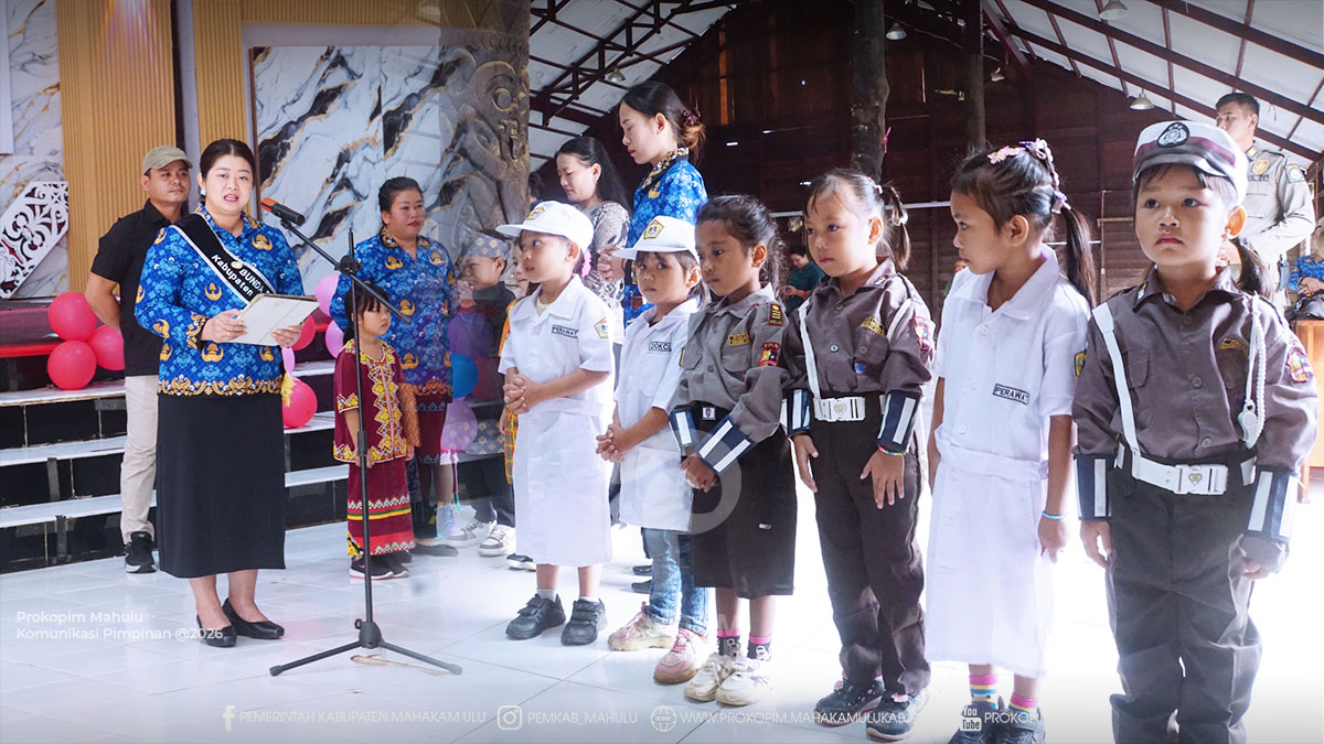 Peringatan Hari Anak Nasional 2026, Bupati Mahulu Ajak Wujudkan Lingkungan Ramah Anak