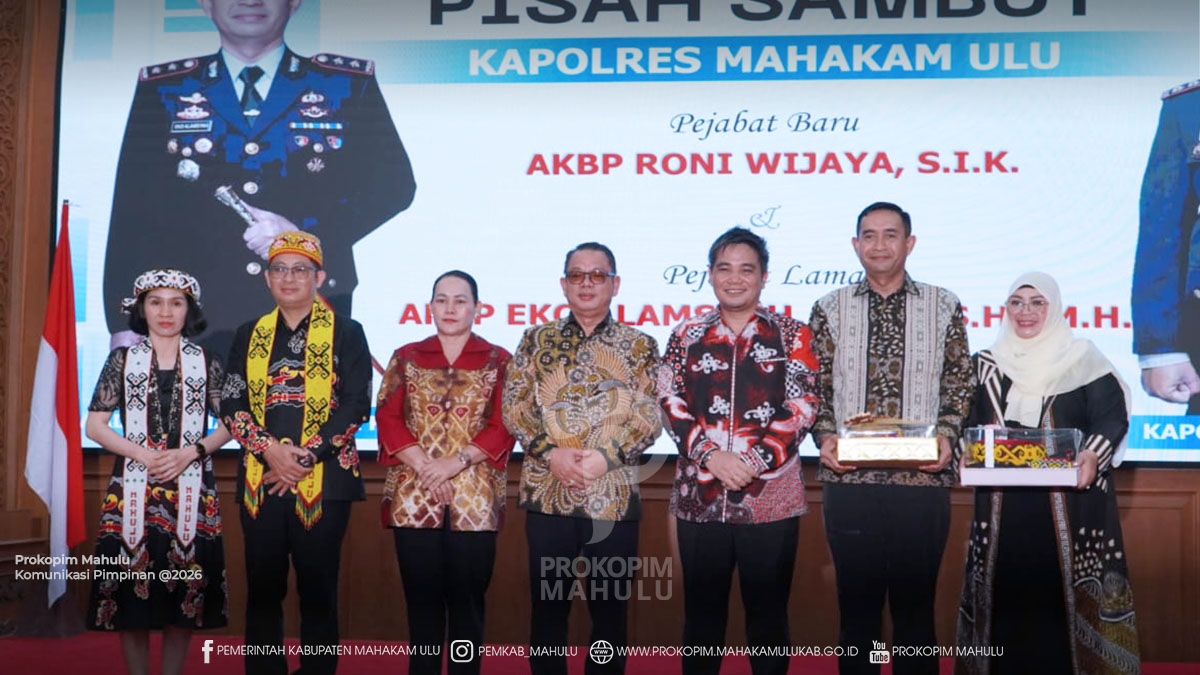 Pisah Sambut Kapolres, Pemkab Mahulu Tegaskan Komitmen Perkuat Kolaborasi Demi Keamanan dan Kemajuan Daerah