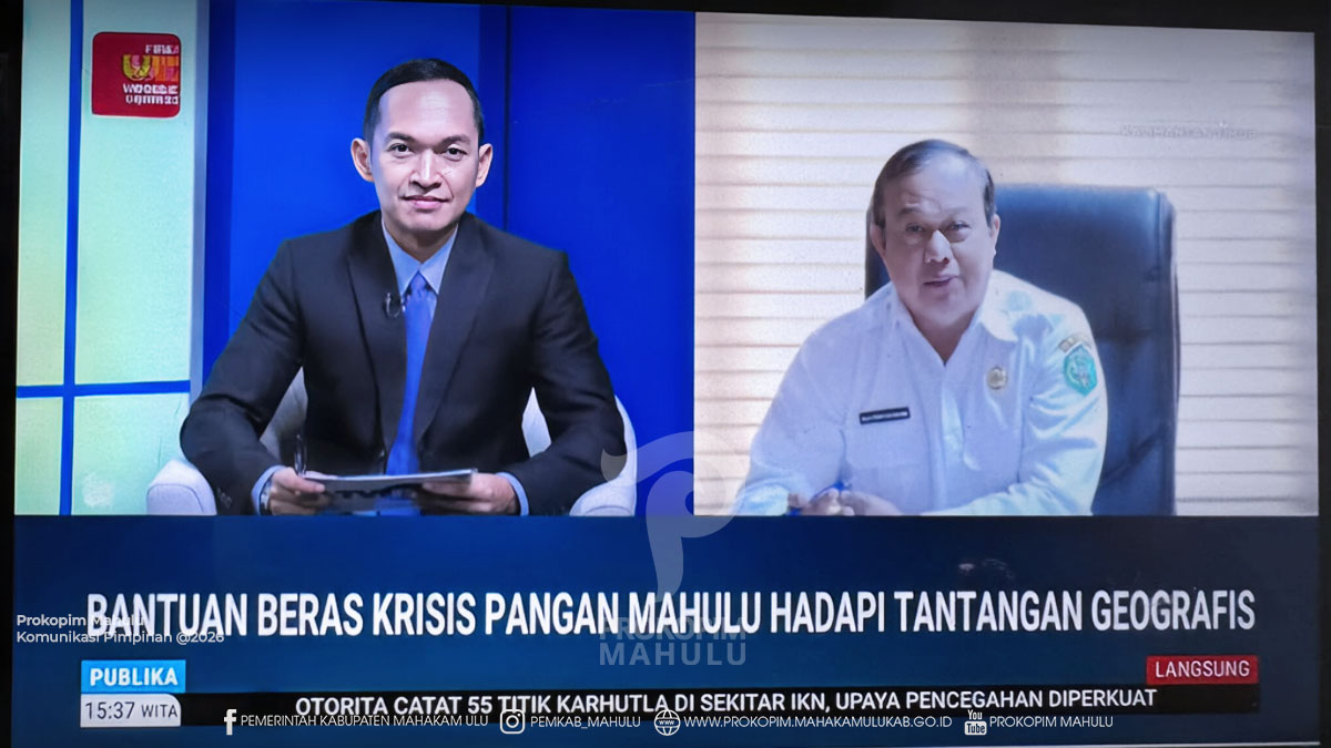 Dialog di TVRI, Asisten I Mahulu Ungkap Tantangan Distribusi Di Tengah Krisis Pangan