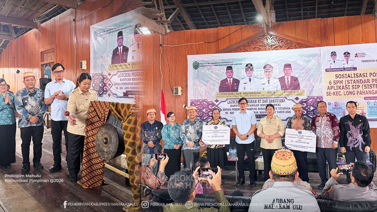Perkuat Pemberdayaan Masyarakat, Bupati Mahulu Luncurkan Program RT dan Dasawisma Di Long Pahangai