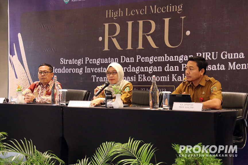 Mewakili Bupati Kadis Dpmptsp Hadiri High Level Meeting Riru Kaltim