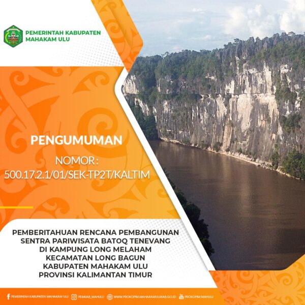 Cover Pengumuman Rencana Pembangunan Sentra Pariwisata