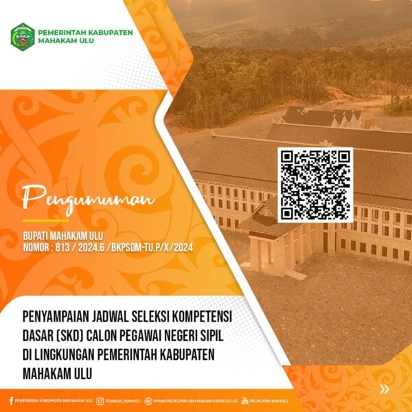 Cover PENGUMUMAN JADWAL SKD CPNS KAB.MAHAKAM ULU
