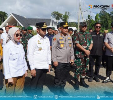 Bupati Dampingi Gubernur Kaltim dan Forkopimda Tinjau Kesiapan PSU Mahulu