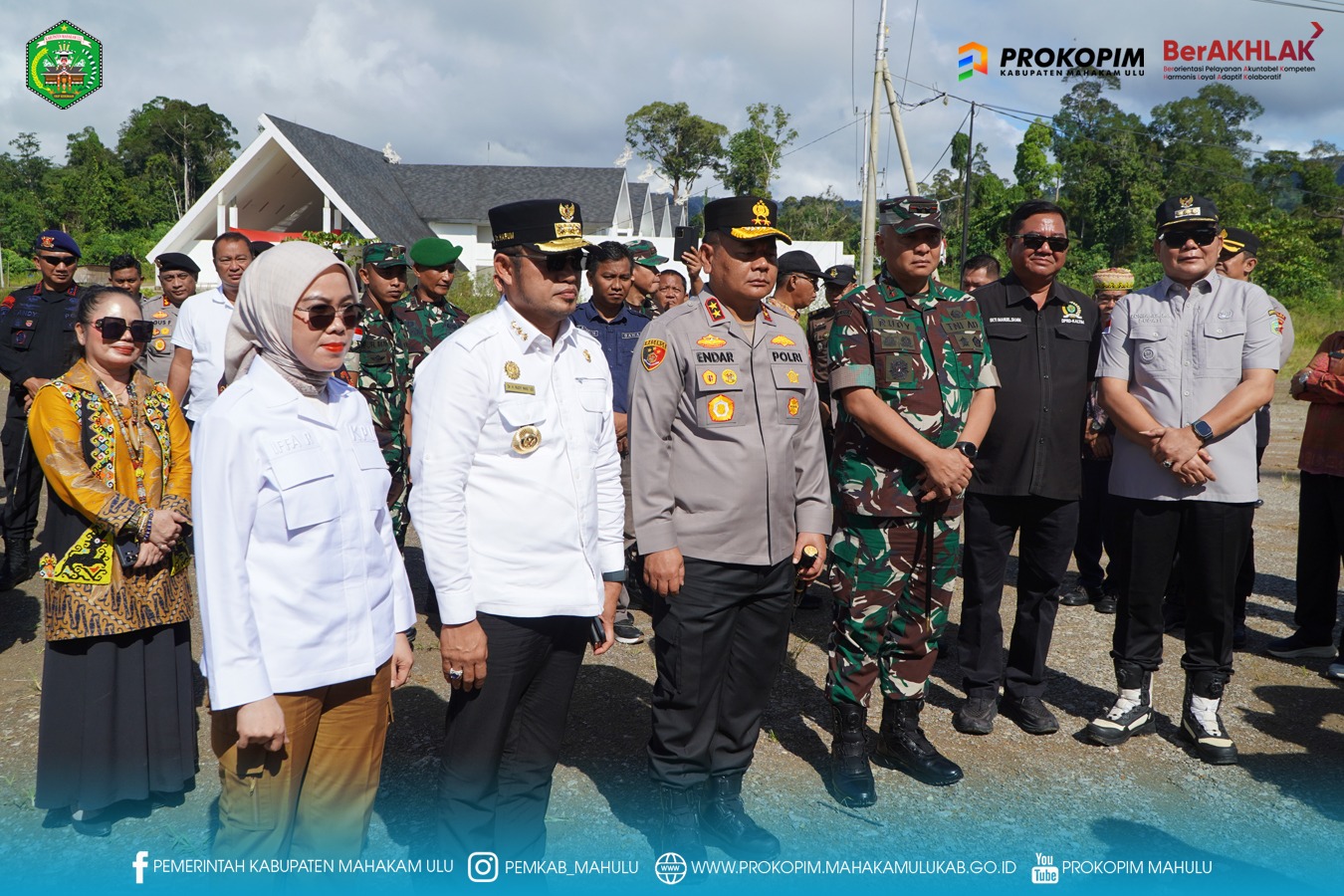 Bupati Dampingi Gubernur Kaltim dan Forkopimda Tinjau Kesiapan PSU Mahulu
