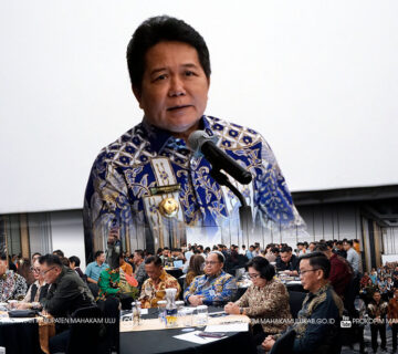 upati Mahakam Ulu (Mahulu), Dr. Bonifasius Belawan Geh, S.H., M.E., secara resmi membuka kegiatan Pendampingan Penyusunan Dokumen Sistem Akuntabilitas Kinerja Instansi Pemerintah (SAKIP) di lingkungan Pemerintah Daerah Kabupaten Mahulu Tahun 2025. Kegiatan ini berlangsung di Yogyakarta, pada Jumat (26/07/2025). 