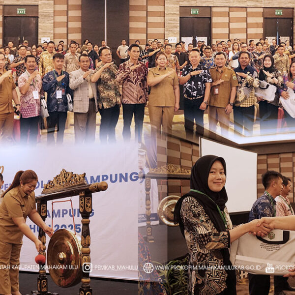 Balikpapan – Pemerintah Kabupaten Mahakam Ulu (Mahulu) melalui Dinas Pemberdayaan Masyarakat dan Kampung (DPMK) menggelar Workshop Tata Kelola Arsip Dinamis dan Aplikasi Sistem Informasi Pengelolaan Kampung (SIPEKA) se-Kabupaten Mahakam Ulu Tahun 2025, bertempat di Grand Mahakam Ballroom, Swiss  Belhotel, Balikpapan. Senin (27/10/2025)