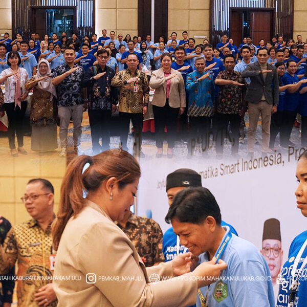 Cover Berita1 Balikpapan – Bupati Mahakam Ulu (Mahulu), Angela Idang Belawan, secara resmi membuka Pelatihan bagi Tenaga Pendidik Jenjang PAUD, SD dan SMP serta Lokakarya Penilaian Kinerja Kepala Sekolah se-Kabupaten Mahakam Ulu, yang digelar Dinas Pendidikan dan Kebudayaan (Disdikbud) Mahulu, di Hotel Novotel Balikpapan. Jumat (21/11/2025) malam.