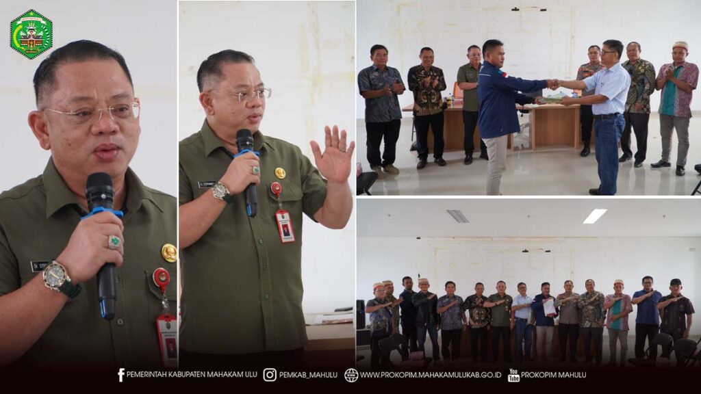 Ujoh Bilang – Pemerintah Kabupaten (Pemkab) Mahakam Ulu (Mahulu), melalui Sekretaris Daerah (Sekda) Mahulu, Dr. Stephanus Madang, S.Sos., M.M., menggelar rapat penyampaian hasil kesepakatan akhir Tim Khusus Pemkab Mahulu terkait Penyerahan 40 Sertifikat Hak Milik (SHM) dari Masyarakat ke Pihak Perusahaan dalam penyelesaian sengketa lahan antara masyarakat Kampung Tri Pariq Makmur/Wana Pariq dan PT Setia Agro Abadi (SAA). Rapat berlangsung pada Kamis (04/12/2025) di Cafetaria Lantai 1 Kantor Bupati Mahulu.