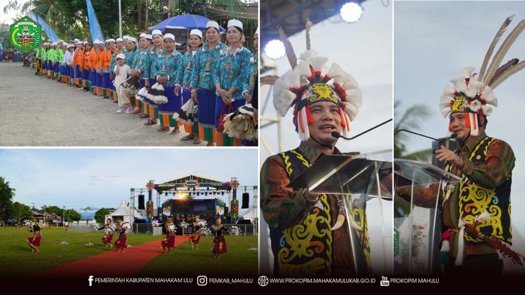 Cover Berita 1.1 (2) Datah Bilang – Wakil Bupati (Wabup), Mahakam Ulu, Suhuk, S.E., secara resmi membuka Cross Border Festival Datah Bilang Tahun 2025, mewakili Bupati Mahakam Ulu, Angela Idang Belawan. Kegiatan yang digelar di Kampung Datah Bilang, Jumat (28/11/2025), berlangsung meriah dan penuh antusiasme masyarakat.