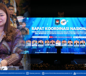Jakarta – Bupati Mahakam Ulu (Mahulu), Angela Idang Belawan, menegaskan komitmen Pemerintah Kabupaten Mahulu untuk menindaklanjuti dan mengimplementasikan hasil Rapat Koordinasi Nasional (Rakornas) Sinergi Pelaksanaan Program dan Kegiatan Urusan Pemerintahan Umum di Daerah Guna Mendukung Pelaksanaan Program Prioritas Presiden dan Asta Cita.