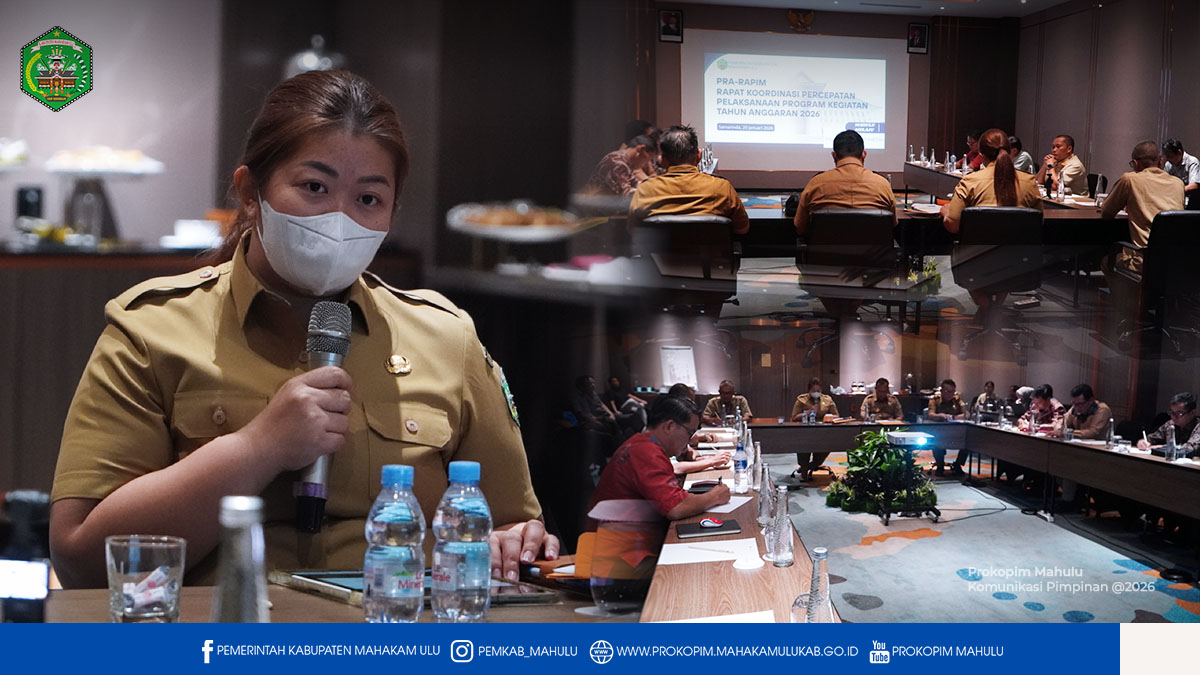 Samarinda – Dalam upaya mempercepat pelaksanaan program dan kegiatan prioritas tahun anggaran 2026, Bupati Mahakam Ulu (Mahulu), Angela Idang Belawan, memimpin langsung Rapat Pimpinan (Rapim) yang digelar secara terbatas bersama sejumlah Kepala Organisasi Perangkat Daerah (OPD) di lingkungan Pemerintah Kabupaten Mahulu.