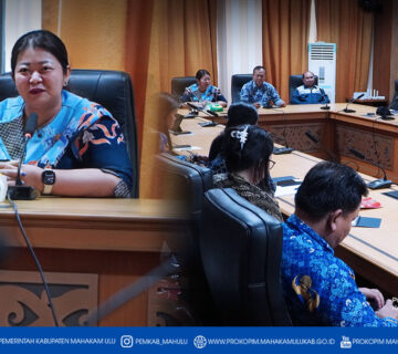 Ujoh Bilang – Bupati Mahakam Ulu (Mahulu), Angela Idang Belawan, mengikuti Rapat Penguatan Pemahaman dan Kesiapan Tata Kelola Badan Layanan Umum Daerah (BLUD) dalam rangka peningkatan layanan publik daerah. Kegiatan ini difasilitasi oleh Bagian Perekonomian dan Sumber Daya Alam Sekretariat Daerah Kabupaten Mahulu, bertempat di Ruang Rapat Bupati Lantai 3 Kantor Bupati Mahulu, Kamis (12/02/2026).