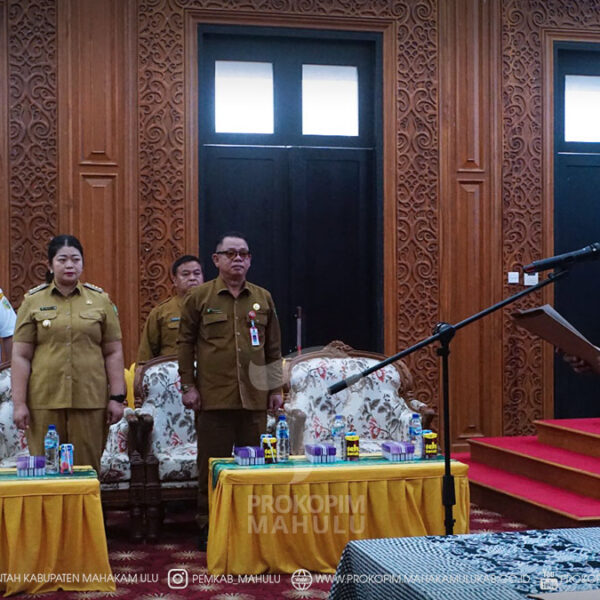 Ujoh Bilang - Pengurus Dewan Kerajinan Nasional Daerah (Dekranasda), Mahakam Ulu (Mahulu) Periode 2026-2030 secara resmi dilantik oleh Ketua Dekranasda, Mega Petra Marten, S.H., M.H. Pelantikan tersebut disaksikan langsung Bupati Mahulu, Angela Idang Belawan bersama Sekretaris Daerah Mahulu, Dr. Stephanus Madang, S.Sos., M.M., yang dilaksanakan di Ballroom Kantor Bupati Lt.3. Senin (29/6/26)