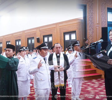 Bupati Lantik Petinggi Periode 2026-2034, Tekankan Integritas dan Pelayanan Masyarakat
