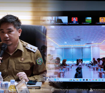 Ujoh Bilang – Mewakili Bupati Mahakam Ulu (Mahulu), Angela Idang Belawan, Wakil Bupati (Wabup) Mahulu, Suhuk., mengikuti koordinasi lintas instansi dalam mengantisipasi dampak kemarau terhadap distribusi kebutuhan pokok, bahan bakar minyak (BBM), LPG, hingga keberlangsungan pelayanan publik di sejumlah wilayah di Kabupaten Mahulu bersama Pemerintah Provinsi Kalimantan Timur (Pemprov Kaltim).